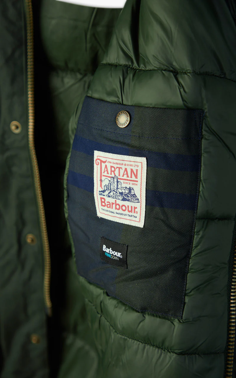 Barbour Hooded Beaufort Wax Jacket Sage - Image 13