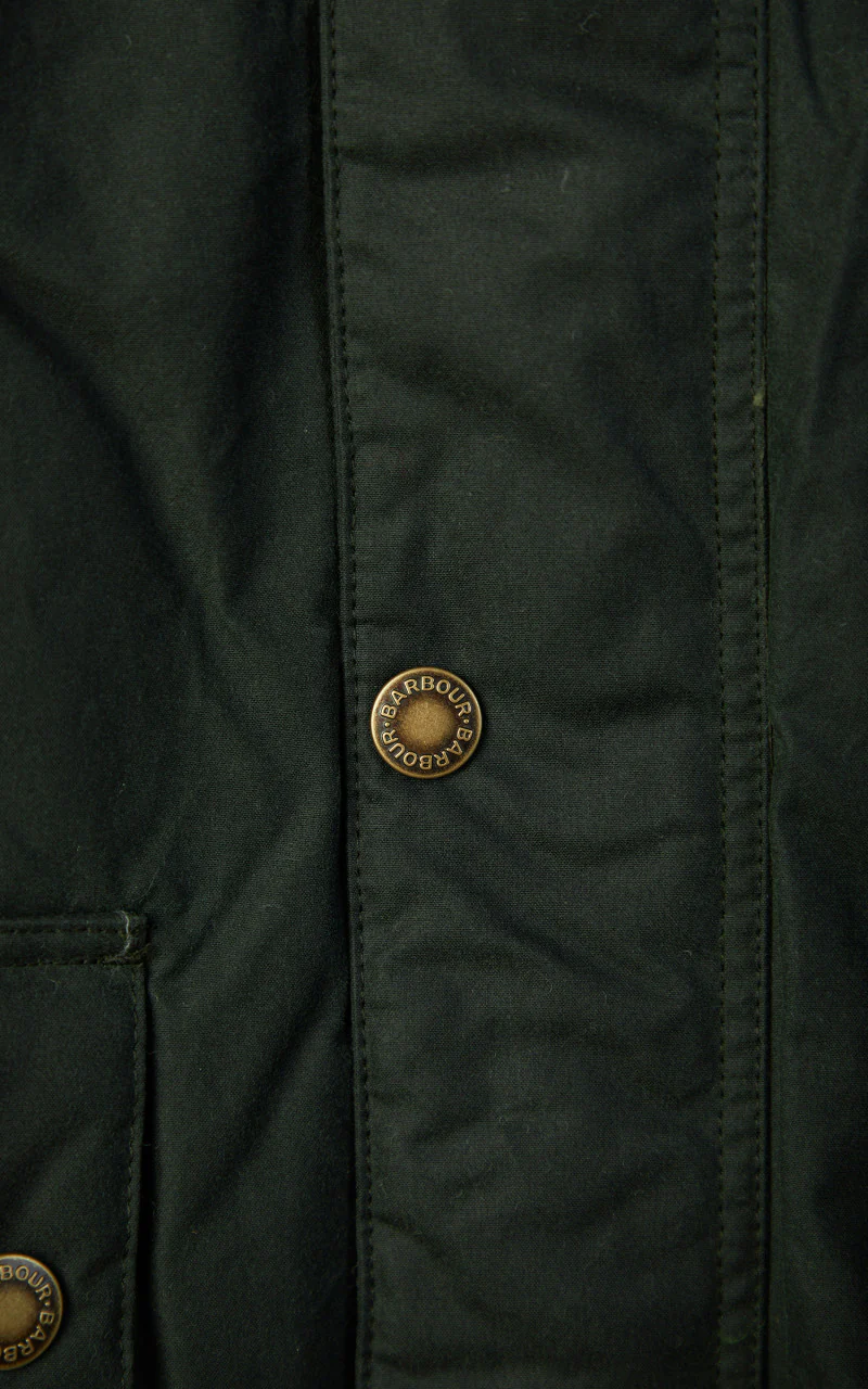 Barbour Hooded Beaufort Wax Jacket Sage - Image 9