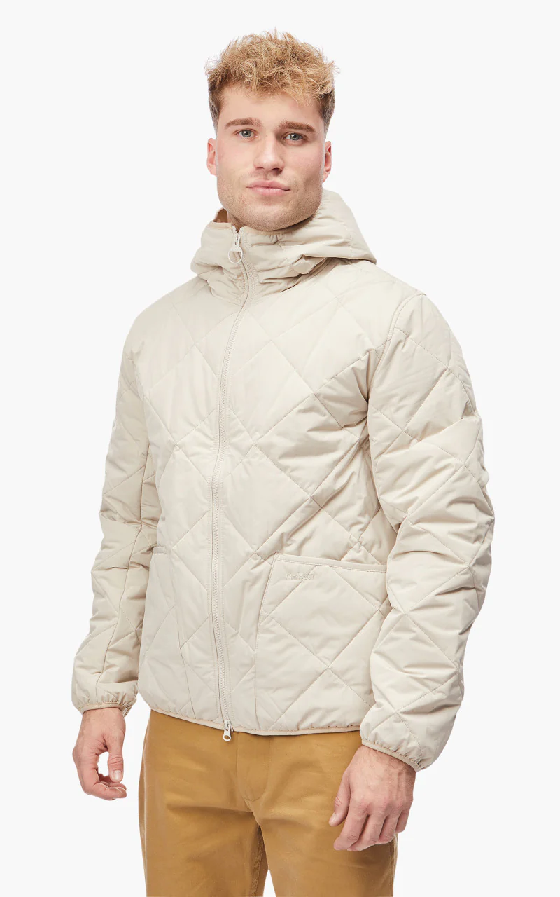 Barbour Hooded Liddesdale Quilted Jacket Mist - Image 3