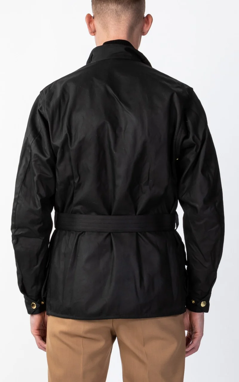 Barbour International Original Wax Jacket Black - Image 5