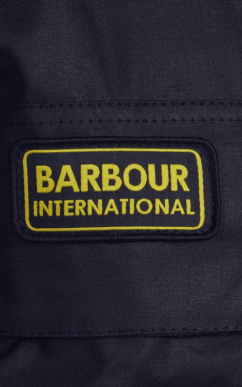 Barbour International Original Wax Jacket Navy - Image 6