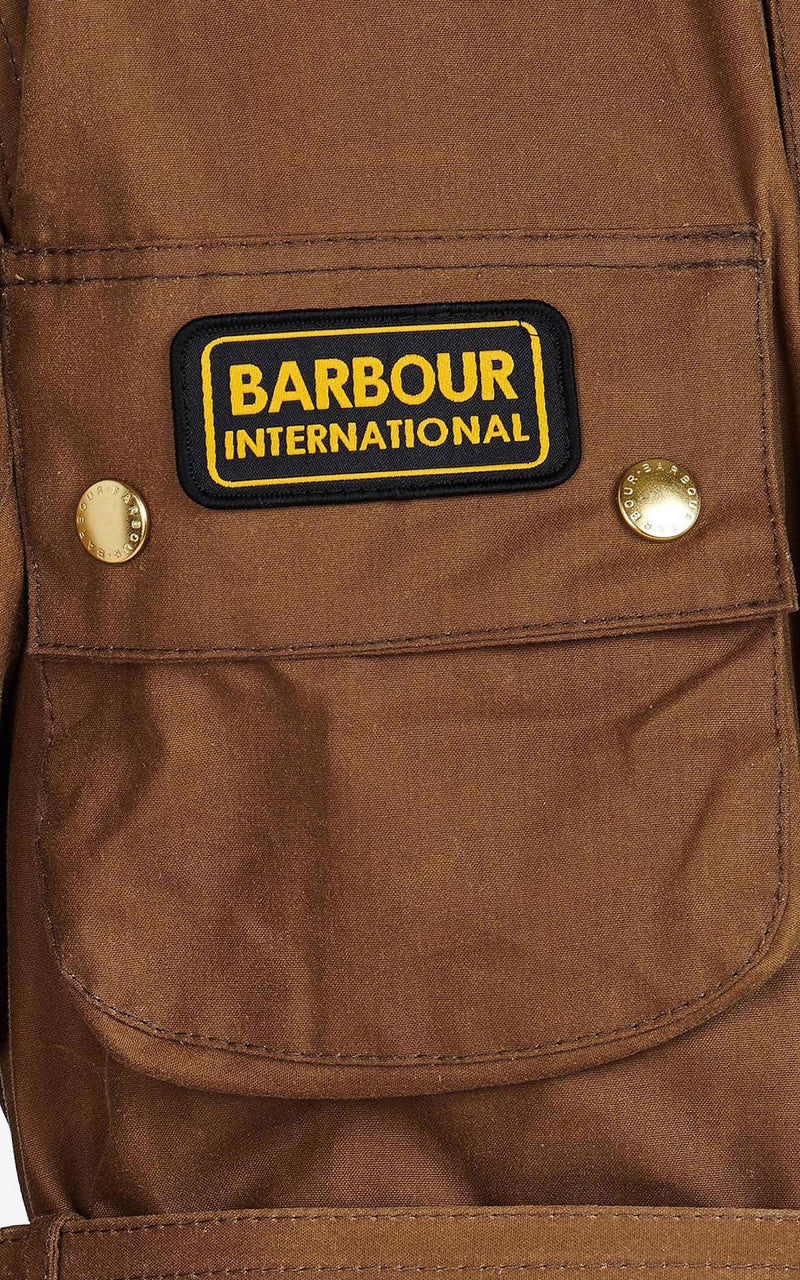 Barbour International Original Wax Jacket Sand - Image 5