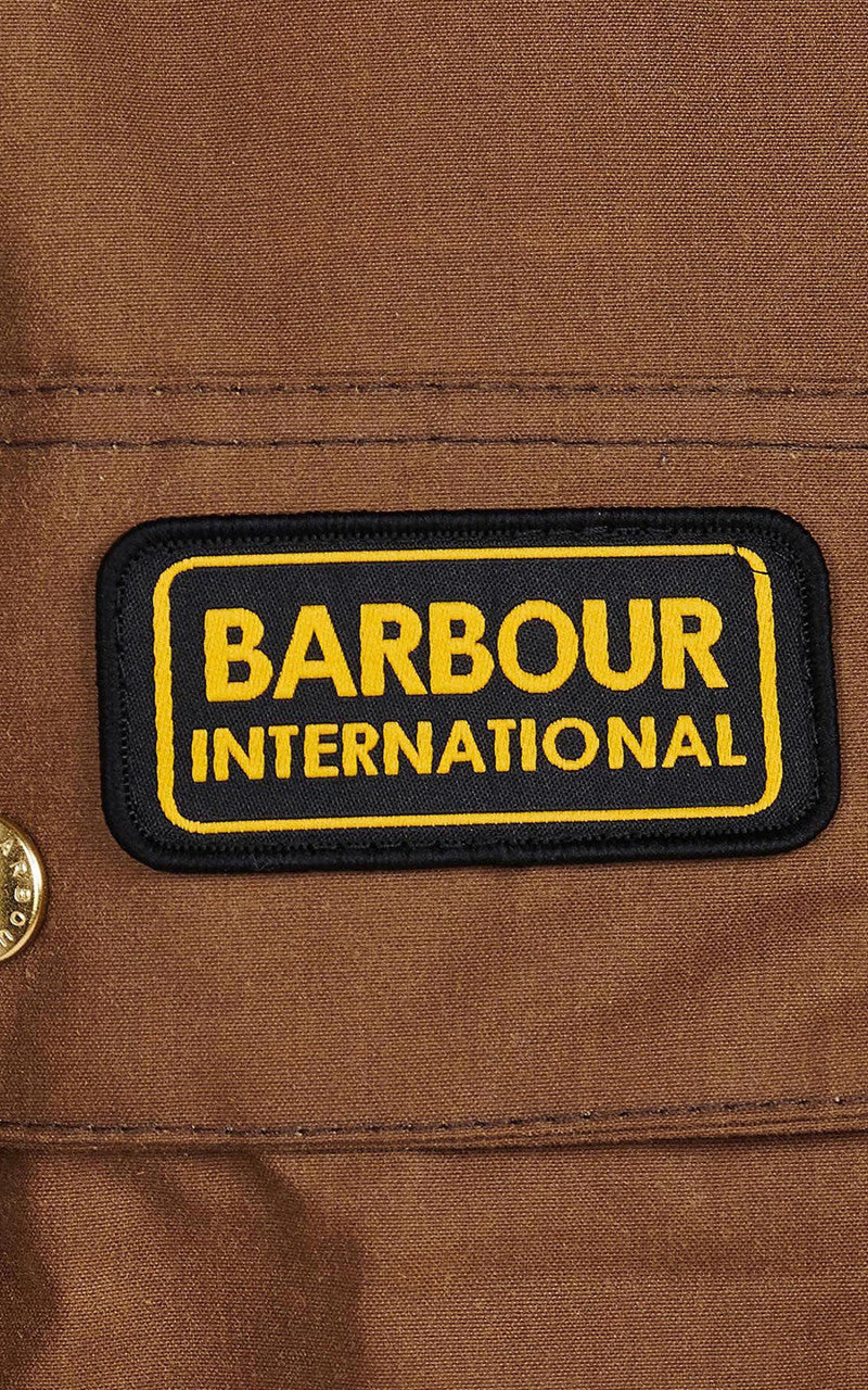Barbour International Original Wax Jacket Sand - Image 7