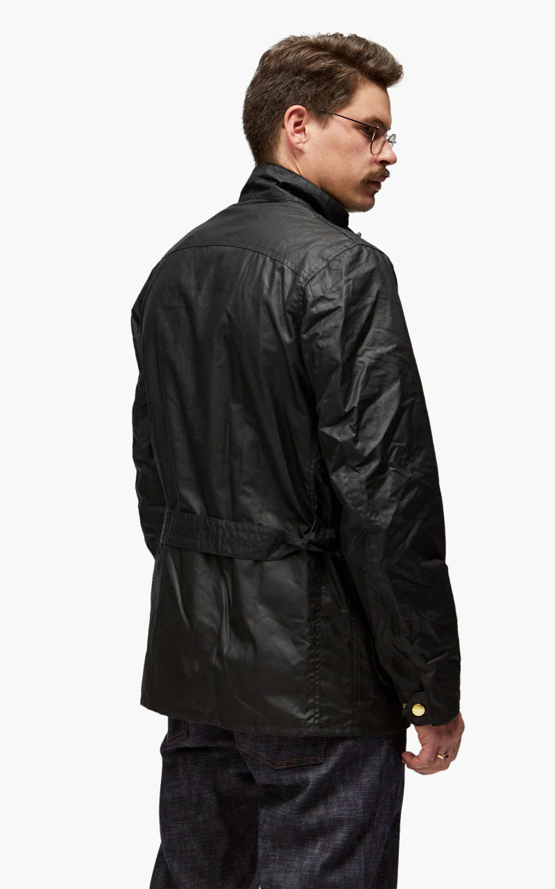 Barbour International Union Jack International Jacket Wax Black - Image 10