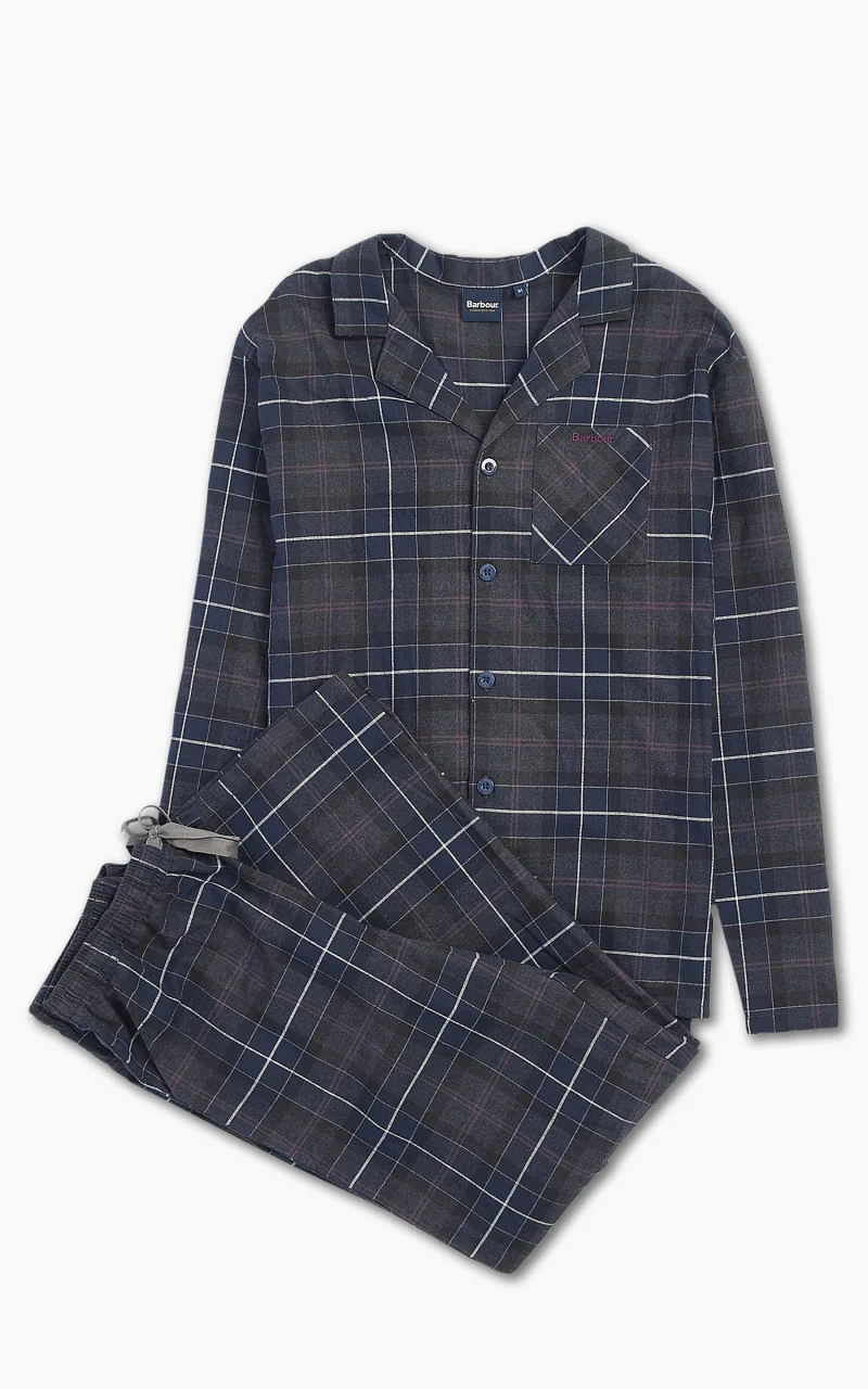Barbour Laith Pyjama Set Black Slate Tartan - Image 4