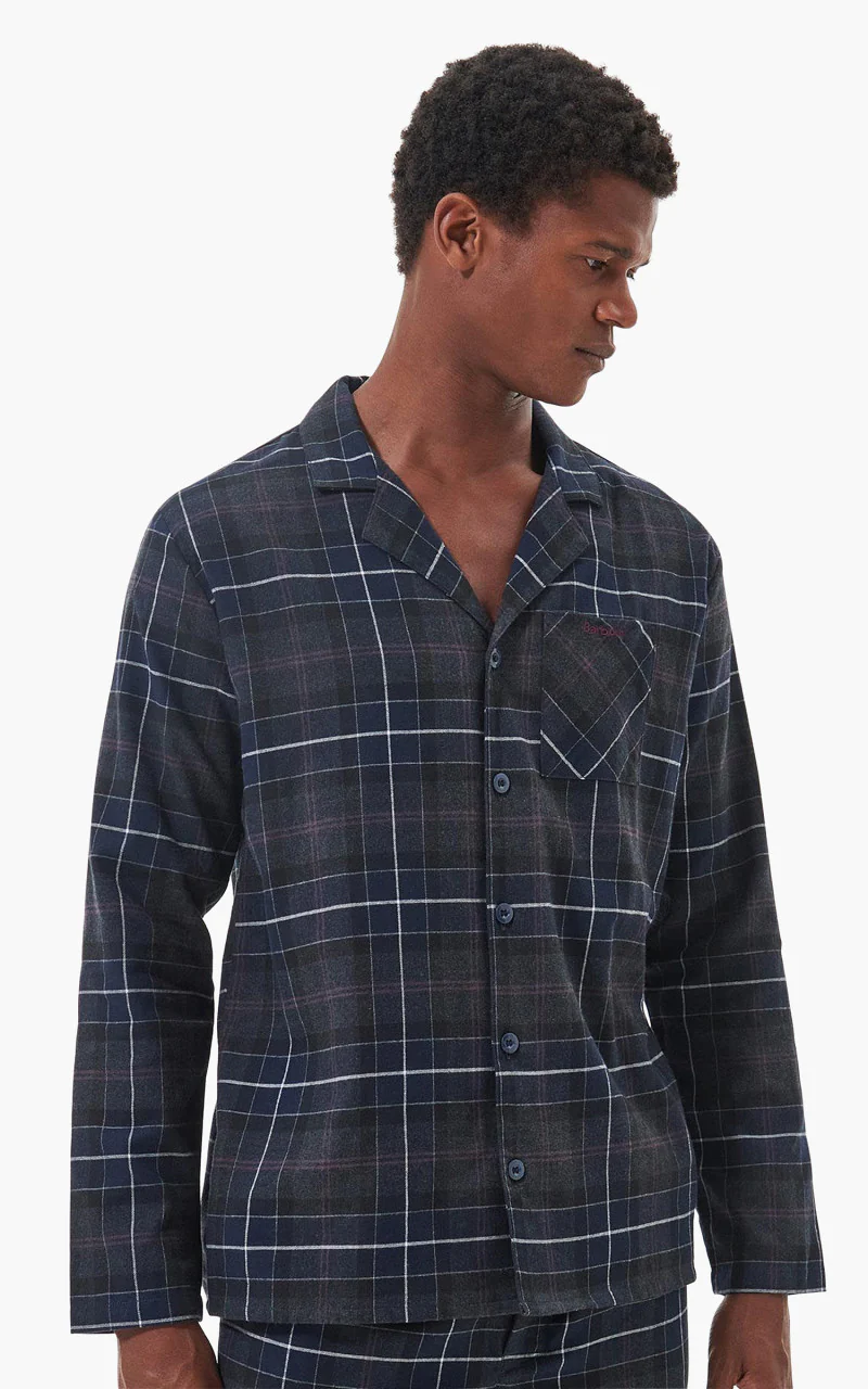 Barbour Laith Pyjama Set Black Slate Tartan - Image 5