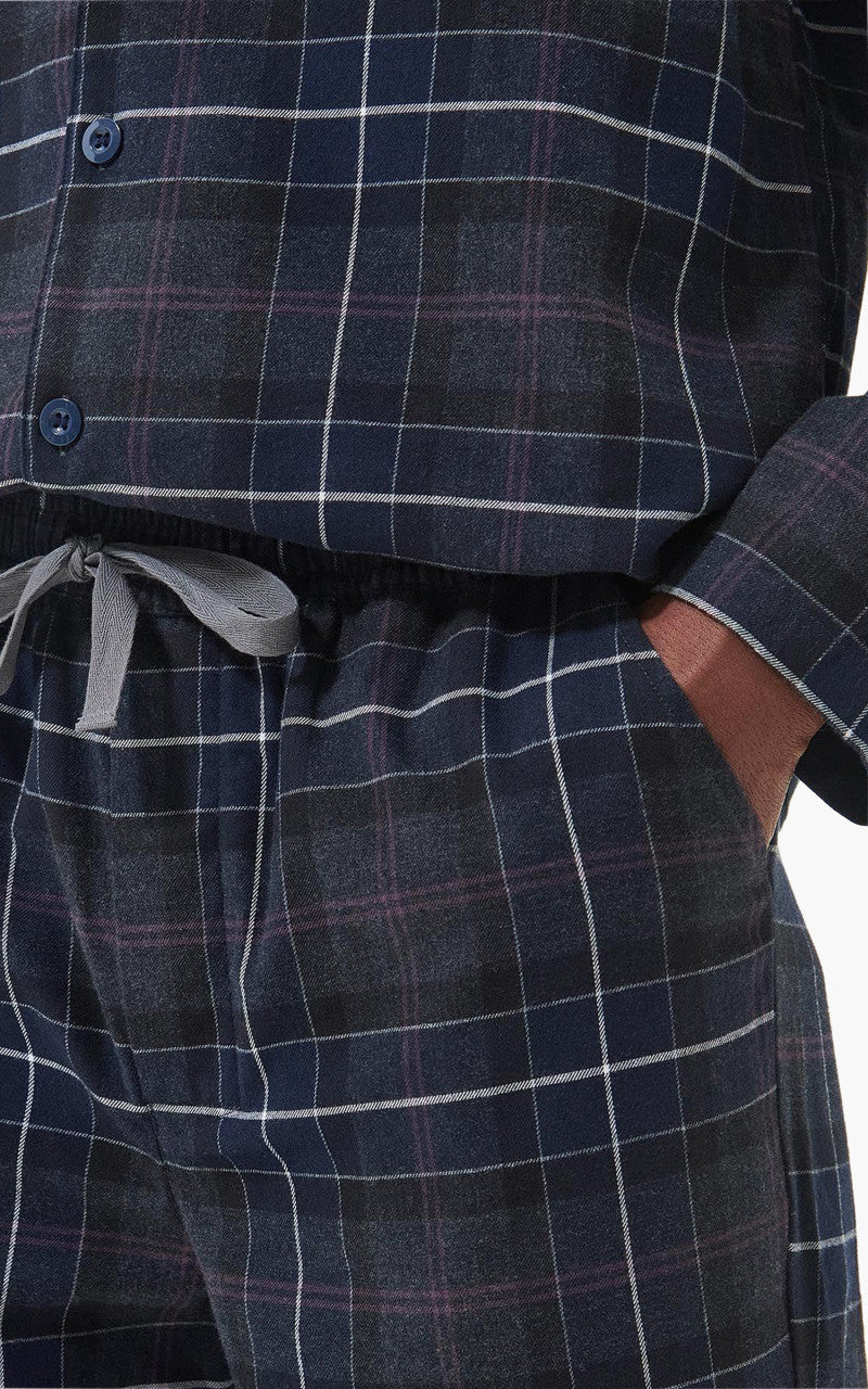 Barbour Laith Pyjama Set Black Slate Tartan - Image 7