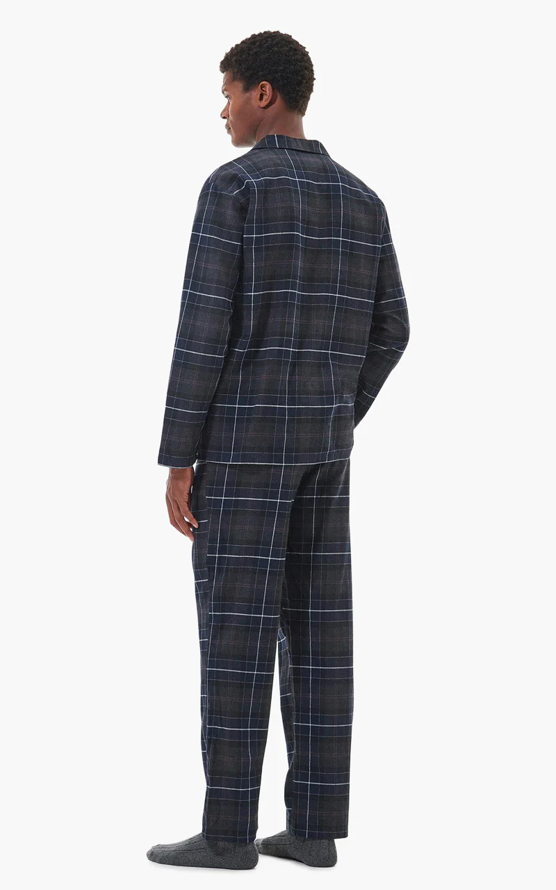 Barbour Laith Pyjama Set Black Slate Tartan - Image 8