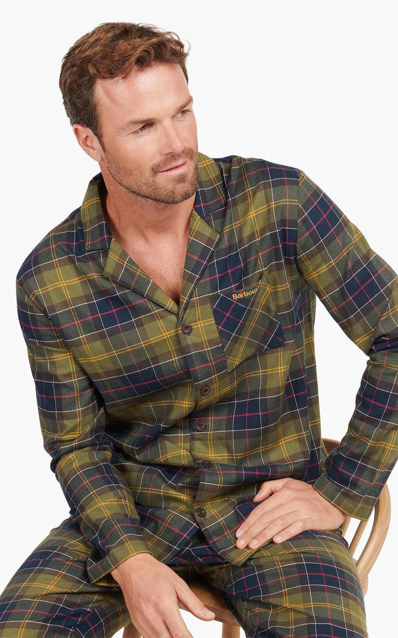 Barbour Laith Pyjama Set Classic Tartan - Image 4