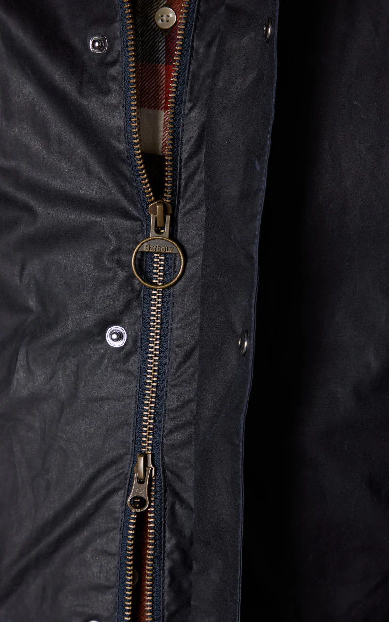 Barbour Lightweight Ashby Wax Jacket Royal Navy - Image 8