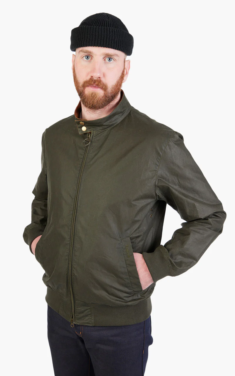 Barbour Lightweight Royston Wax Jacket Archive Olive - Image 4