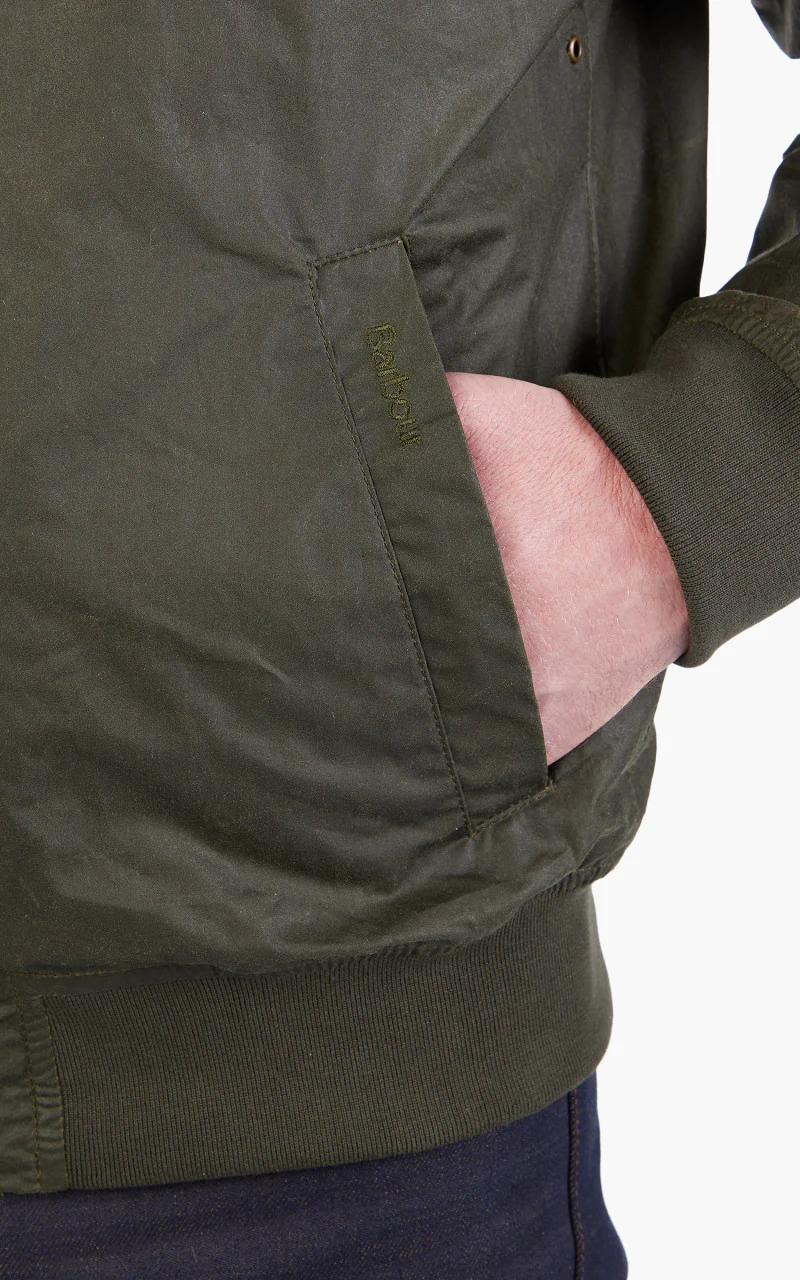 Barbour Lightweight Royston Wax Jacket Archive Olive - Image 6