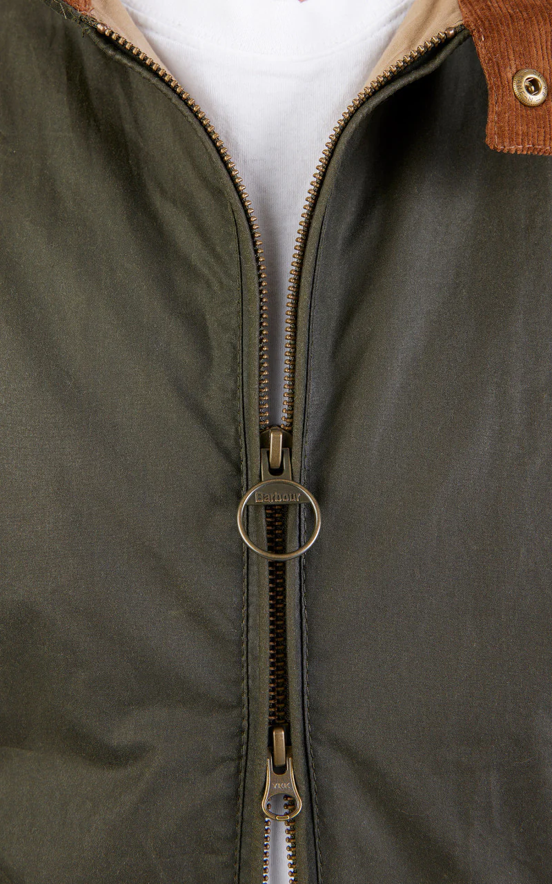 Barbour Lightweight Royston Wax Jacket Archive Olive - Image 8