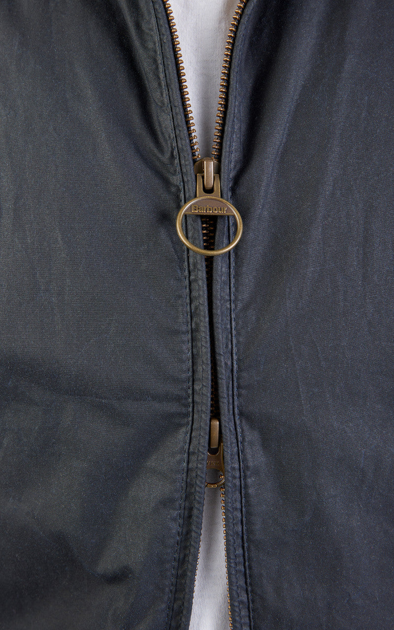 Barbour Lightweight Royston Wax Jacket Royal Navy - Image 8