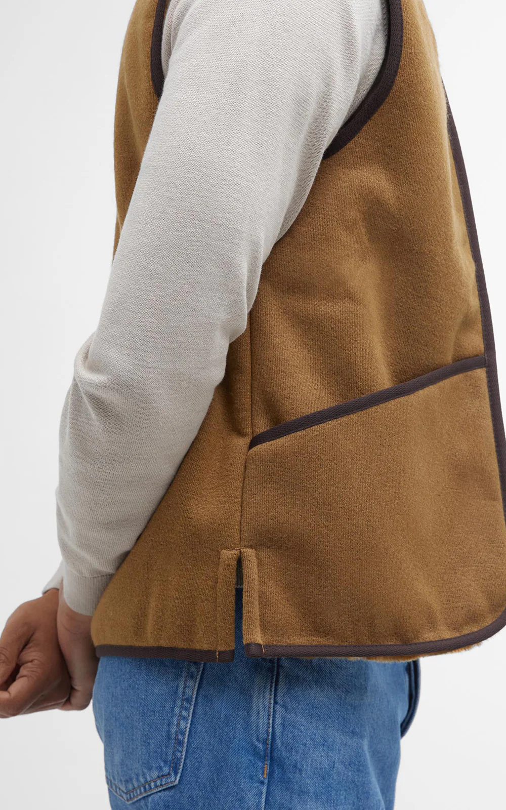 Barbour Liner Warm Pile Brown - Image 3