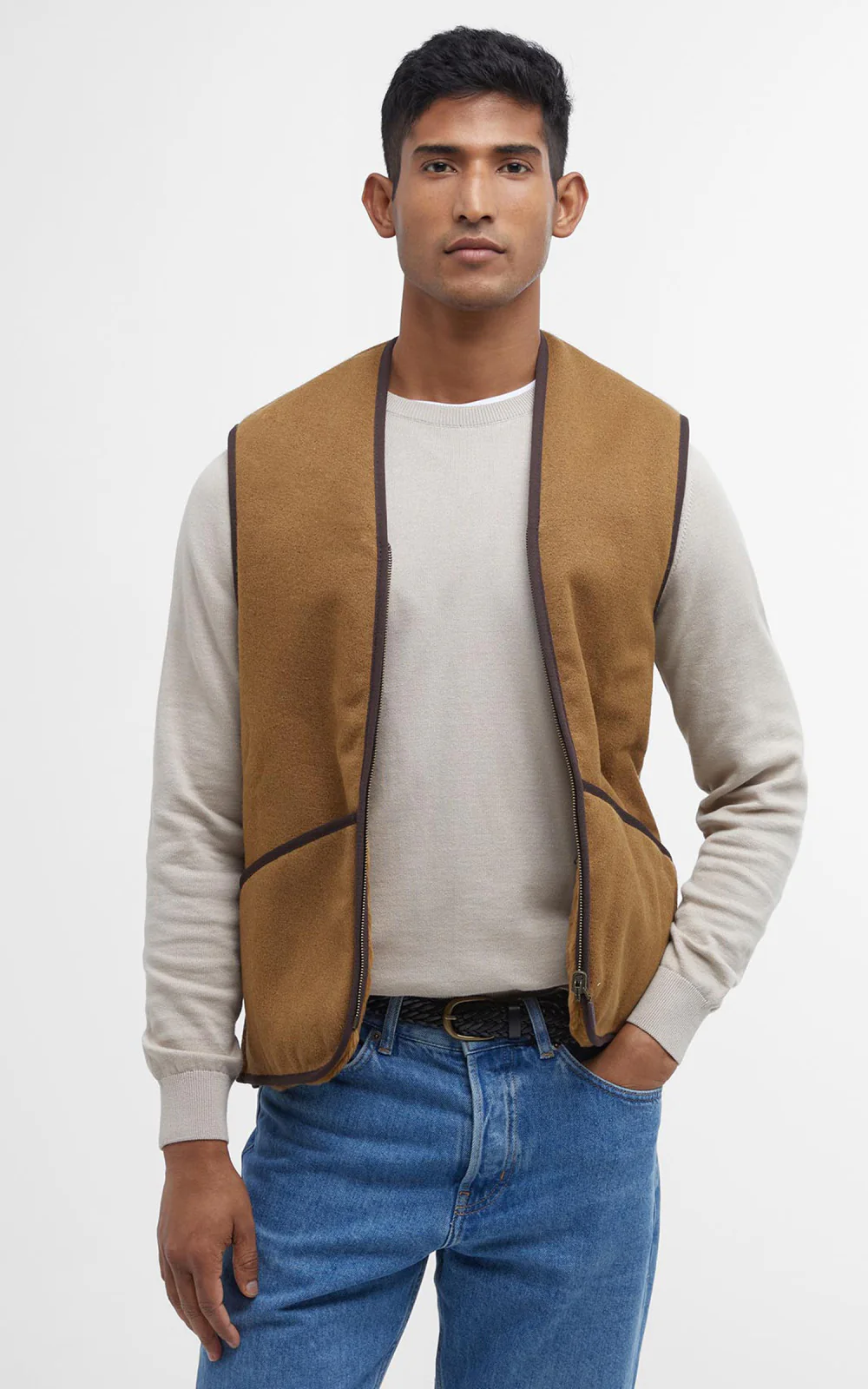 Barbour Liner Warm Pile Brown - Image 4