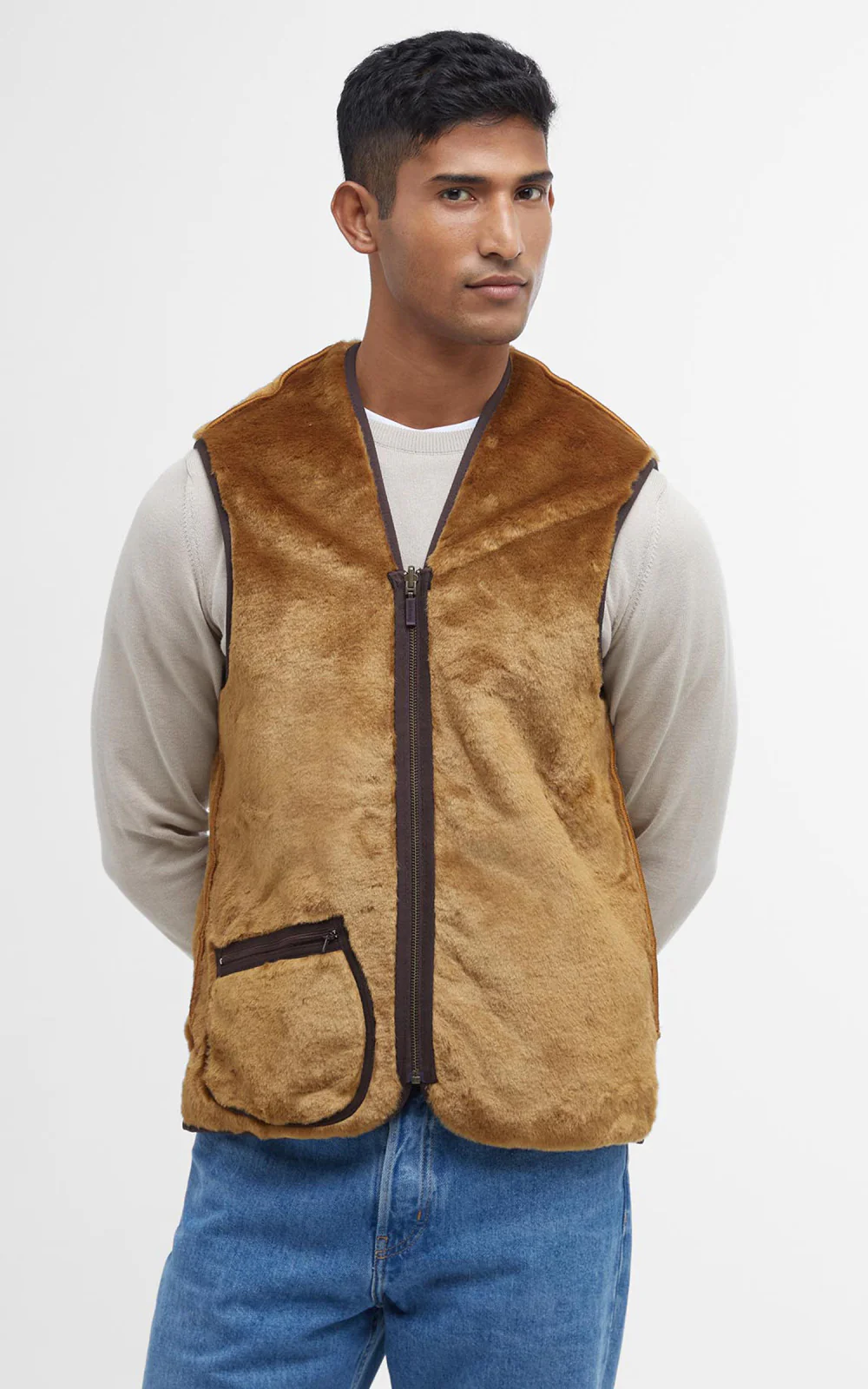 Barbour Liner Warm Pile Brown - Image 6