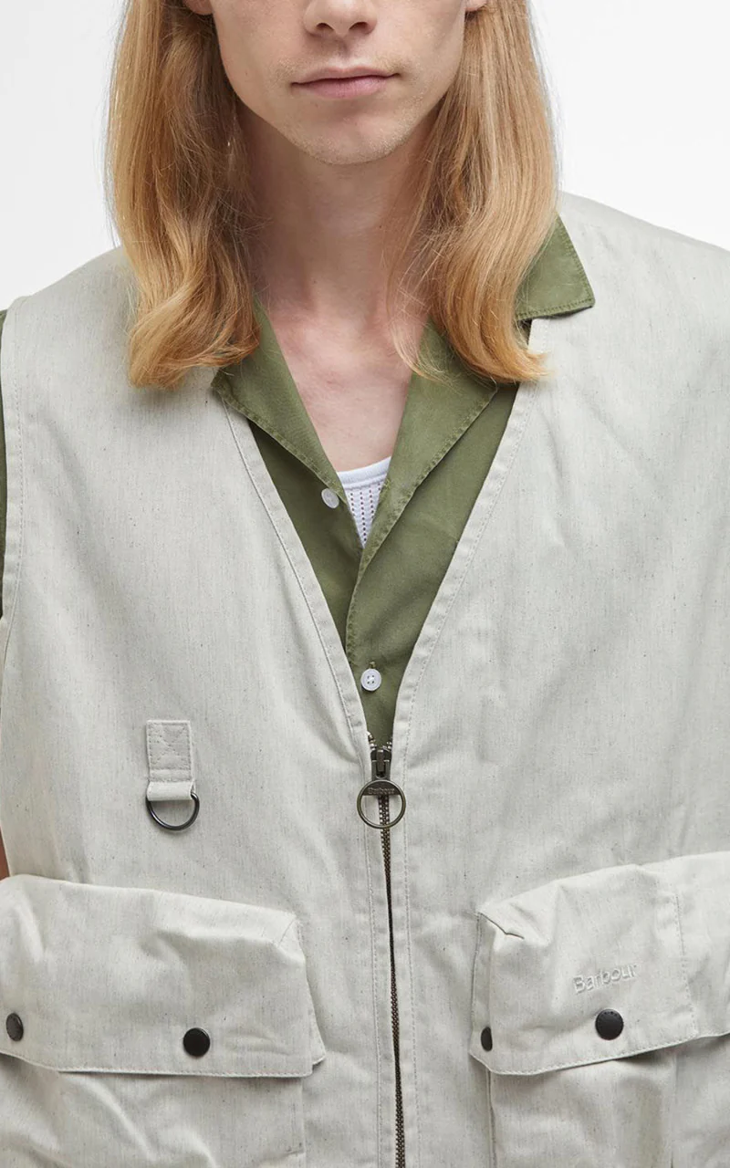 Barbour Modified Westmorland Vest Natural - Image 3