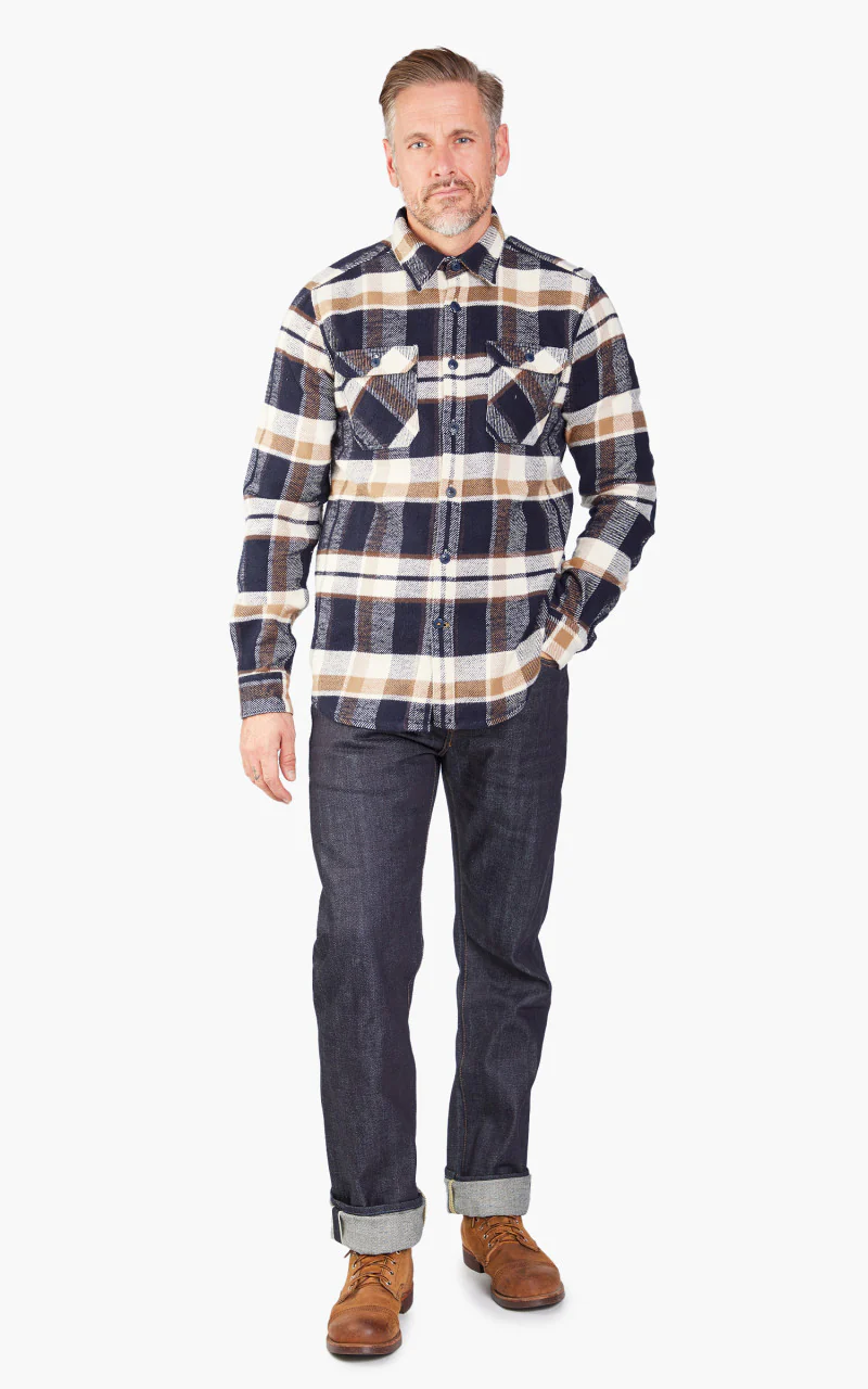 Barbour Mountain Tailored Shirt Navy - Image 2