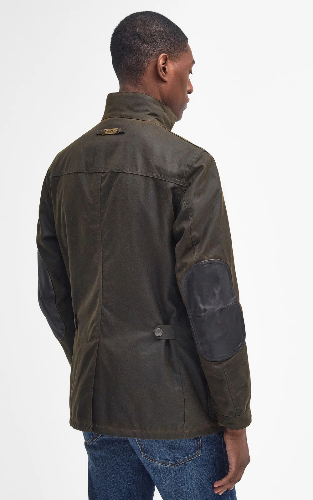Barbour Ogston Wax Jacket Olive - Image 4