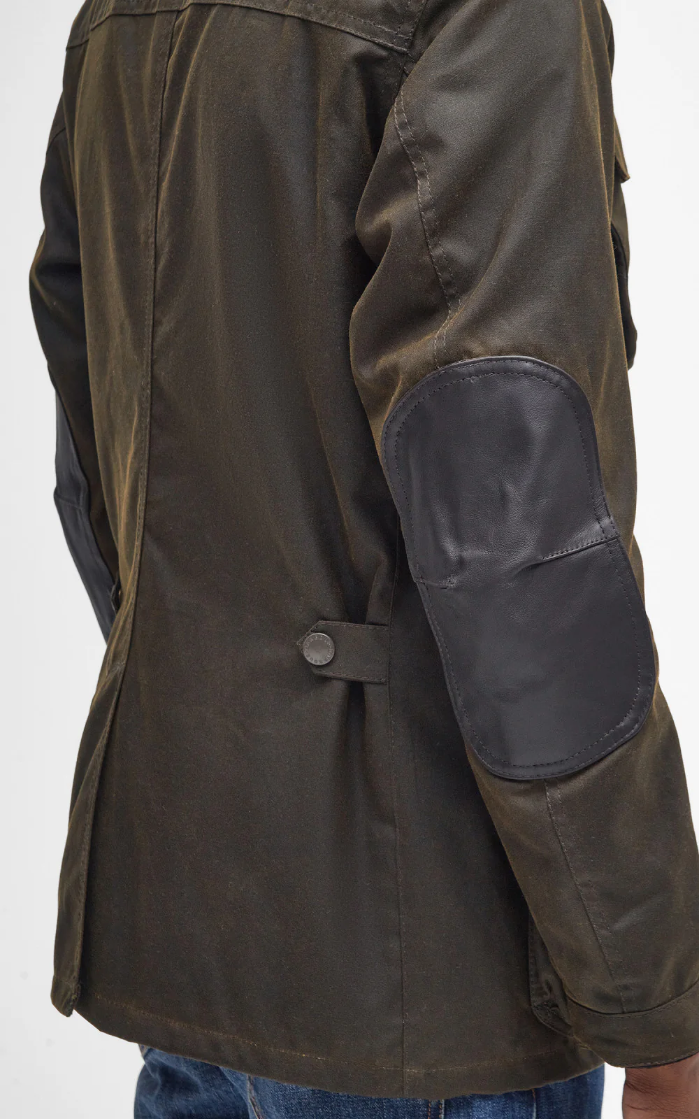 Barbour Ogston Wax Jacket Olive - Image 5