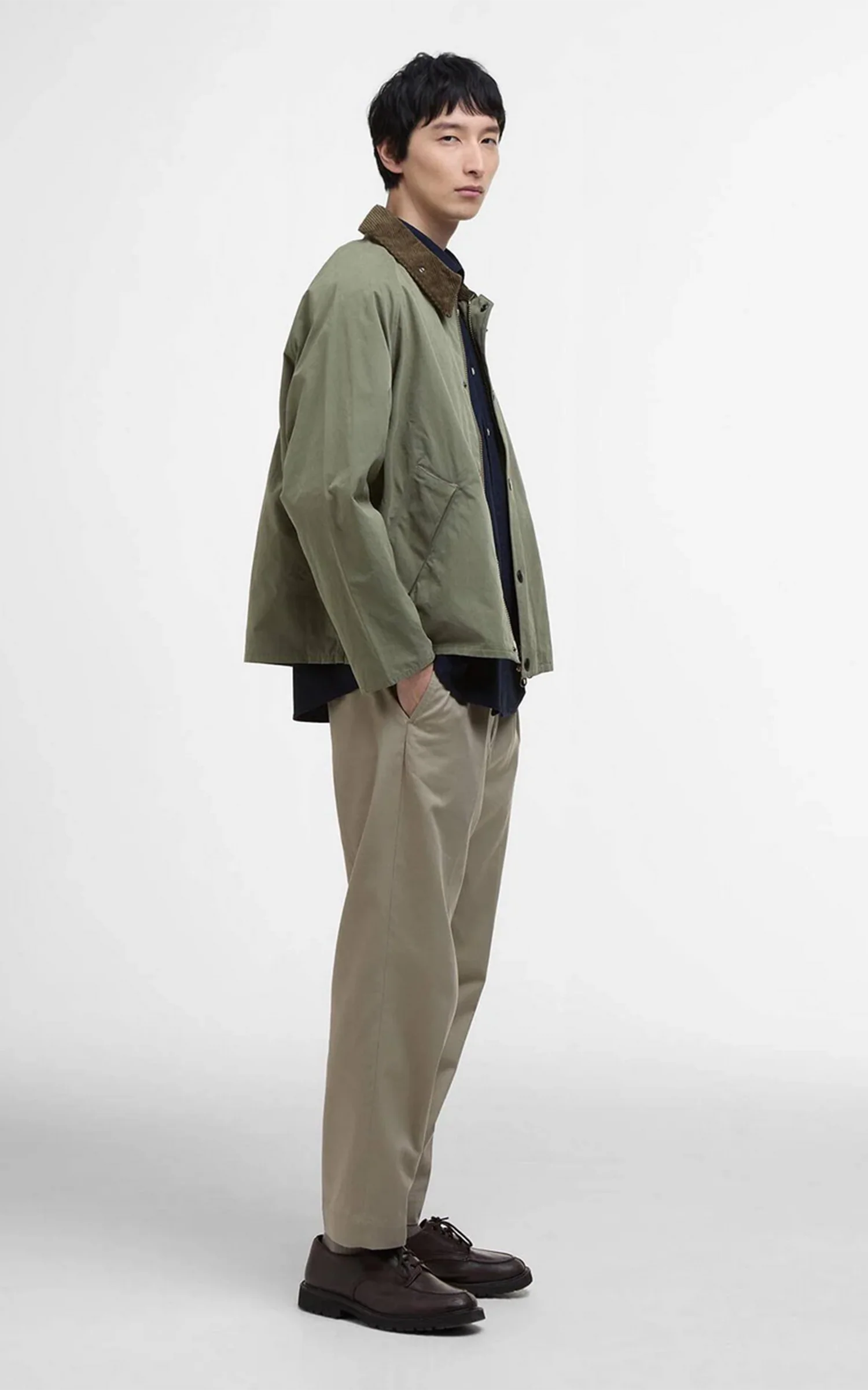 Barbour Oversized Transport Jacket Fern - Image 5