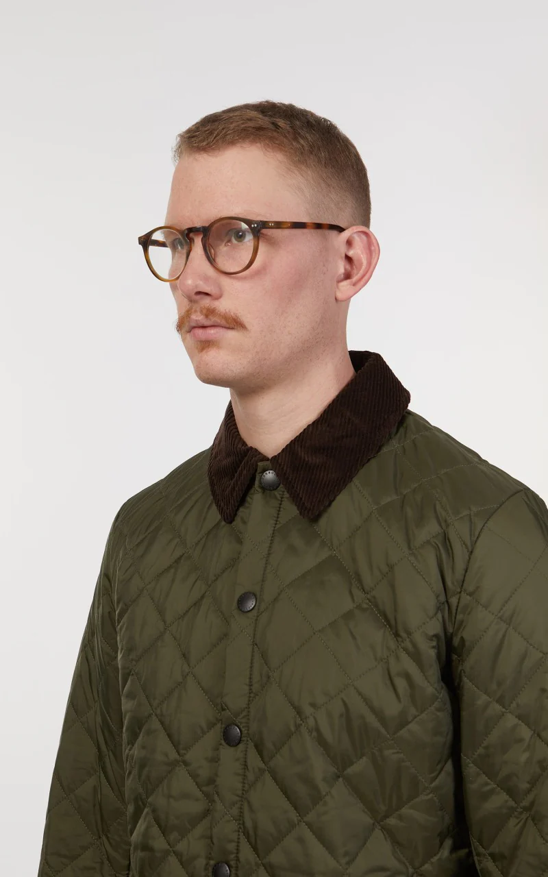 Barbour Quilted Jacket Heritage Liddesdale Olive - Image 8