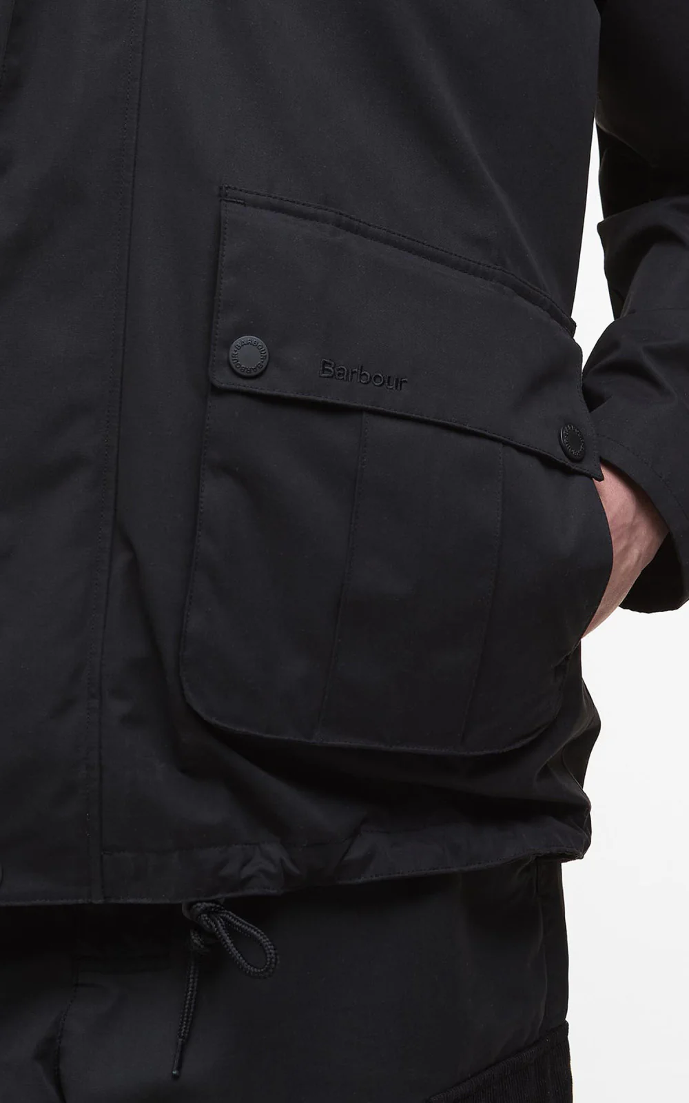 Barbour Re-Engineered Wading Spey Showerproof Jacket Black - Image 6