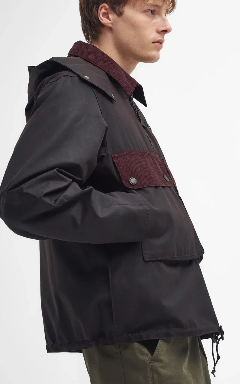 Barbour Re-Engineered Waxed Spey Jacket Rustic - Image 2