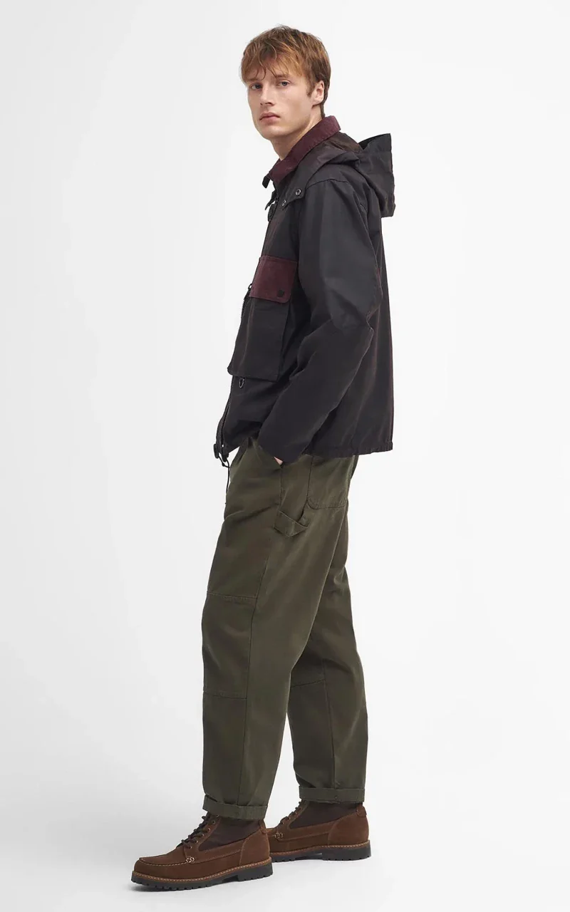 Barbour Re-Engineered Waxed Spey Jacket Rustic - Image 4
