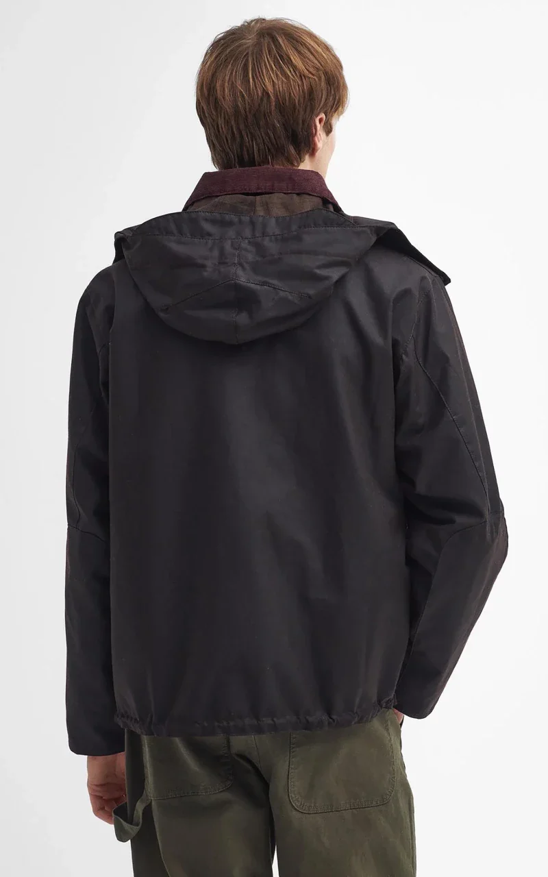 Barbour Re-Engineered Waxed Spey Jacket Rustic - Image 7