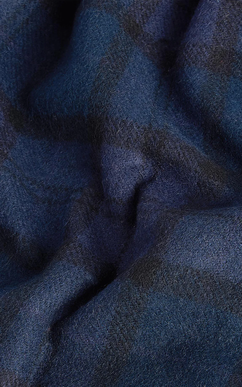 Barbour Scarf Tartan Lambswool Navy - Image 4