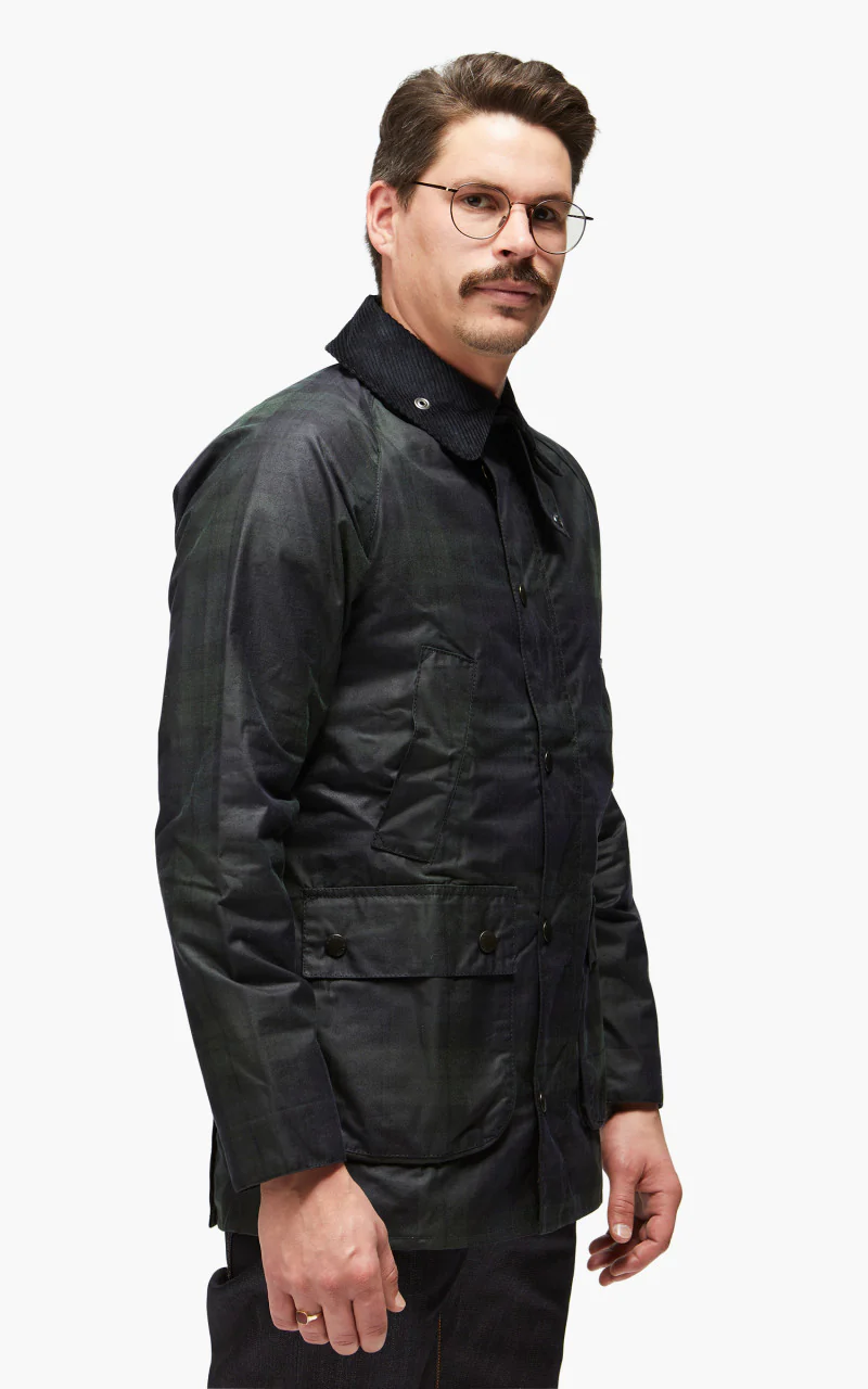Barbour SL Bedale Wax Jacket Blackwatch - Image 5