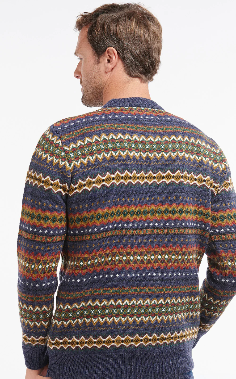Barbour Sweatshirt Case Fair Isle Navy Marl - Image 4