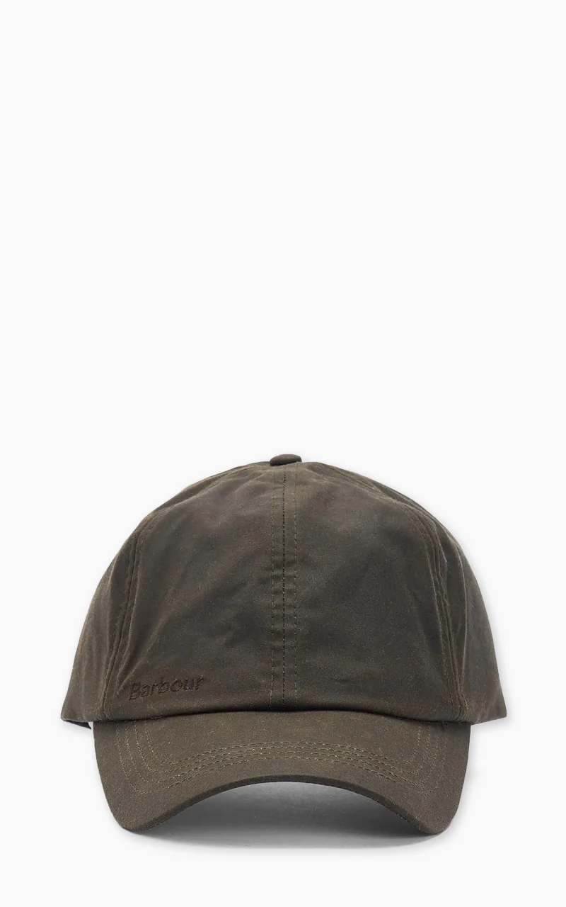 Barbour Wax Sports Cap Olive - Image 2