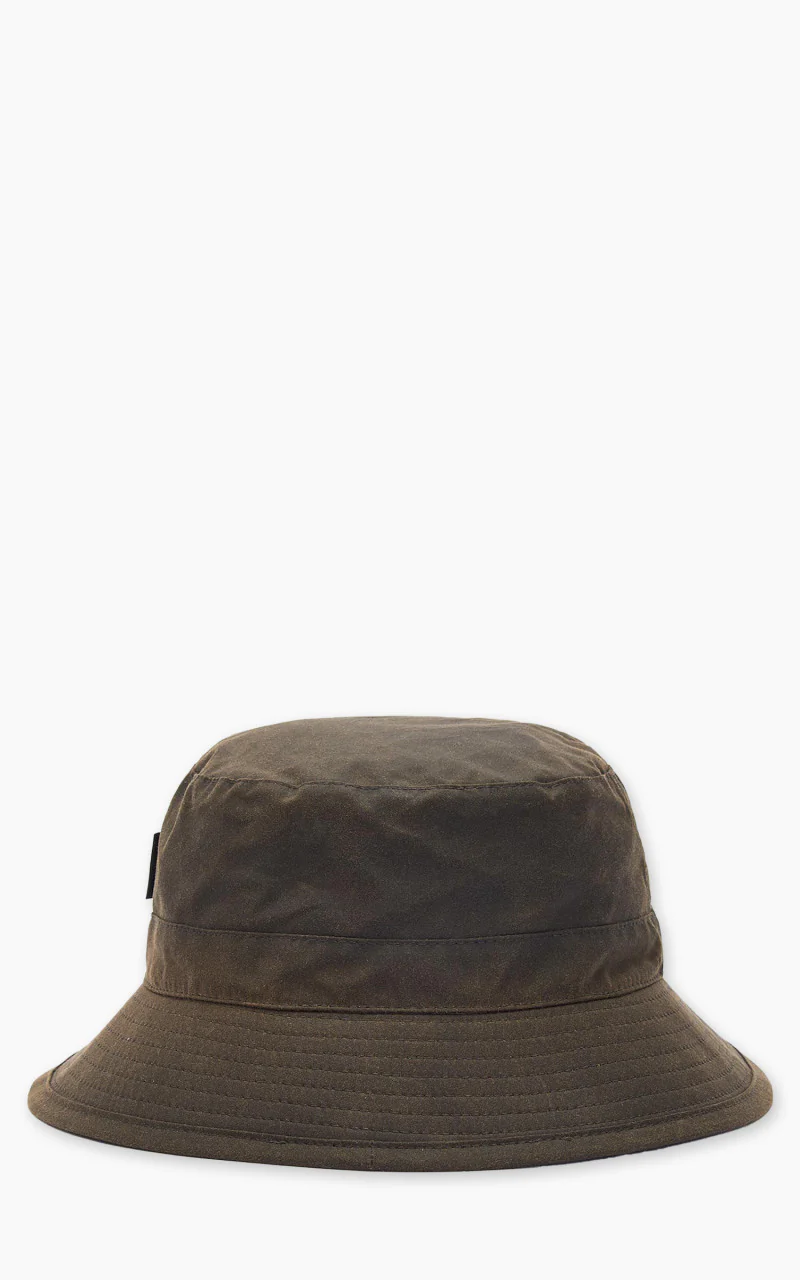 Barbour Wax Sports Hat Olive - Image 2