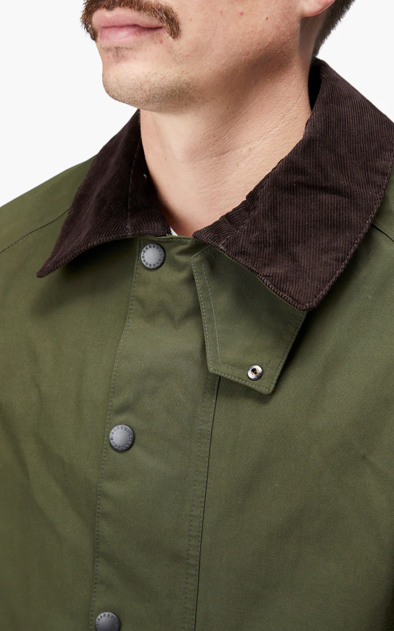 Barbour White Label Waterproof SL Burghley Jacket Sage - Image 10