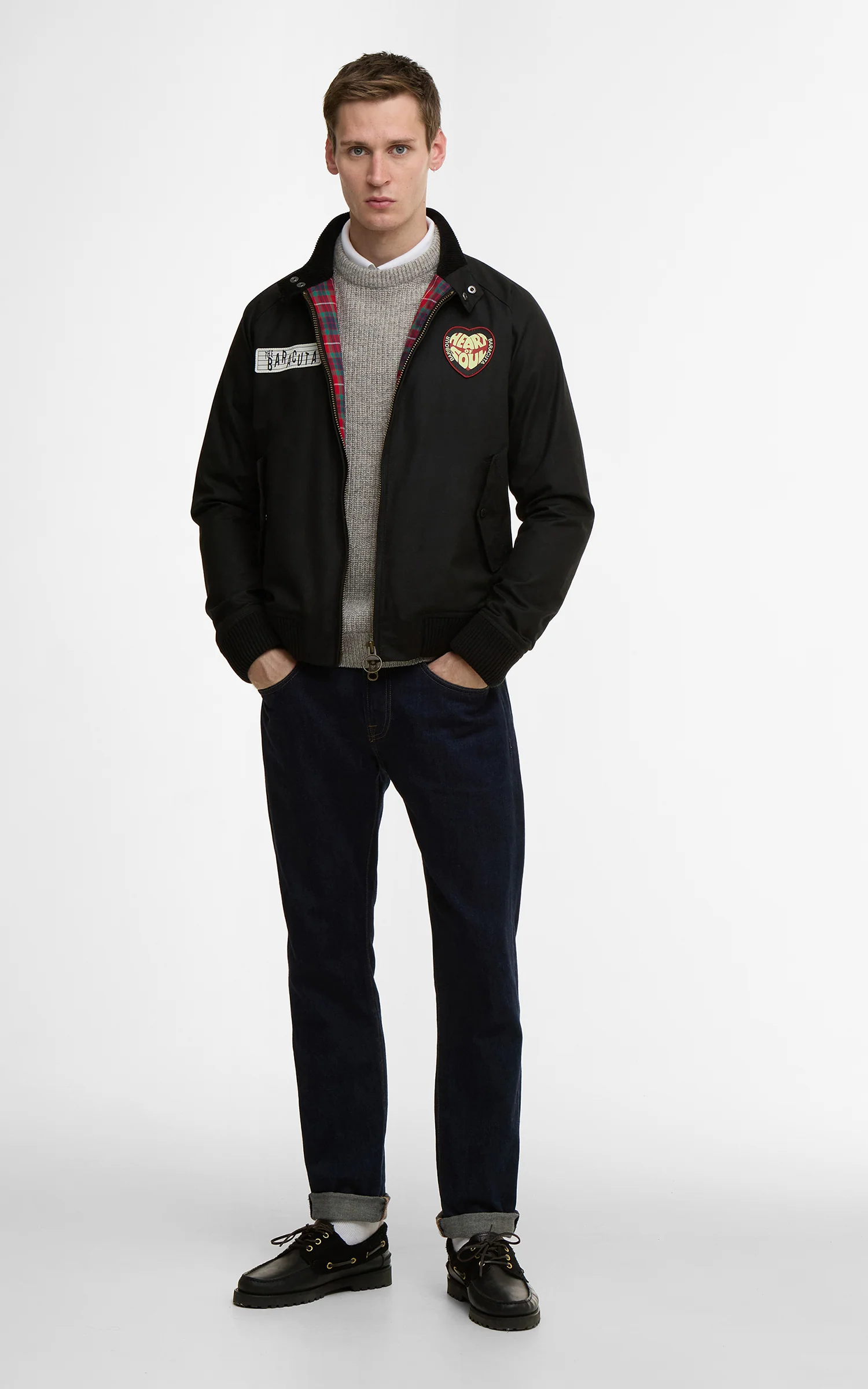 Barbour x Baracuta Badged Porton Wax Jacket Black - Image 2
