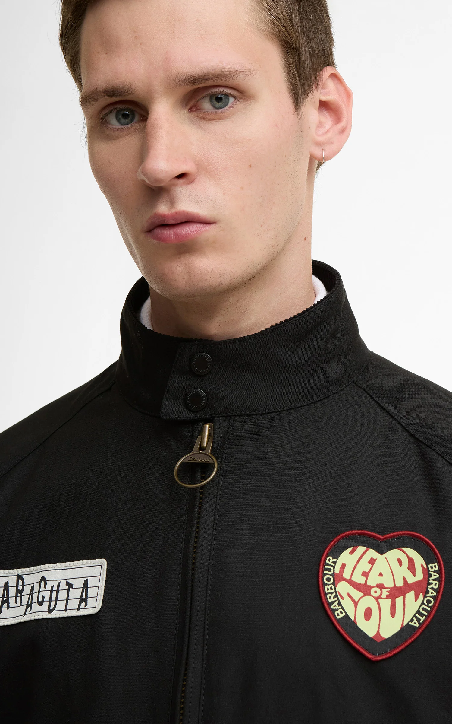 Barbour x Baracuta Badged Porton Wax Jacket Black - Image 3