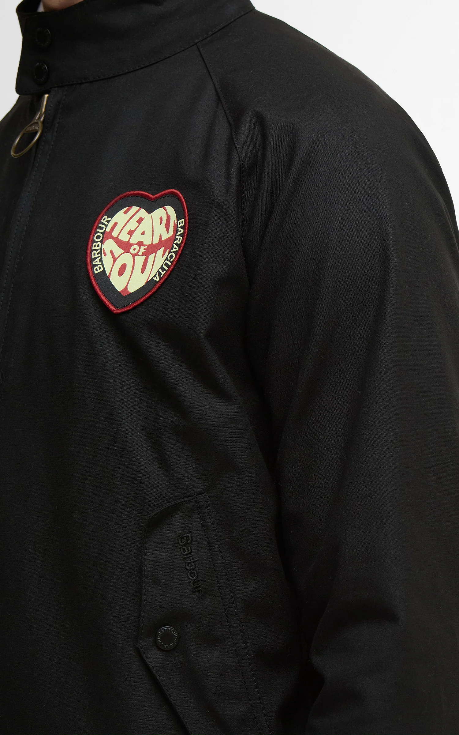 Barbour x Baracuta Badged Porton Wax Jacket Black - Image 5