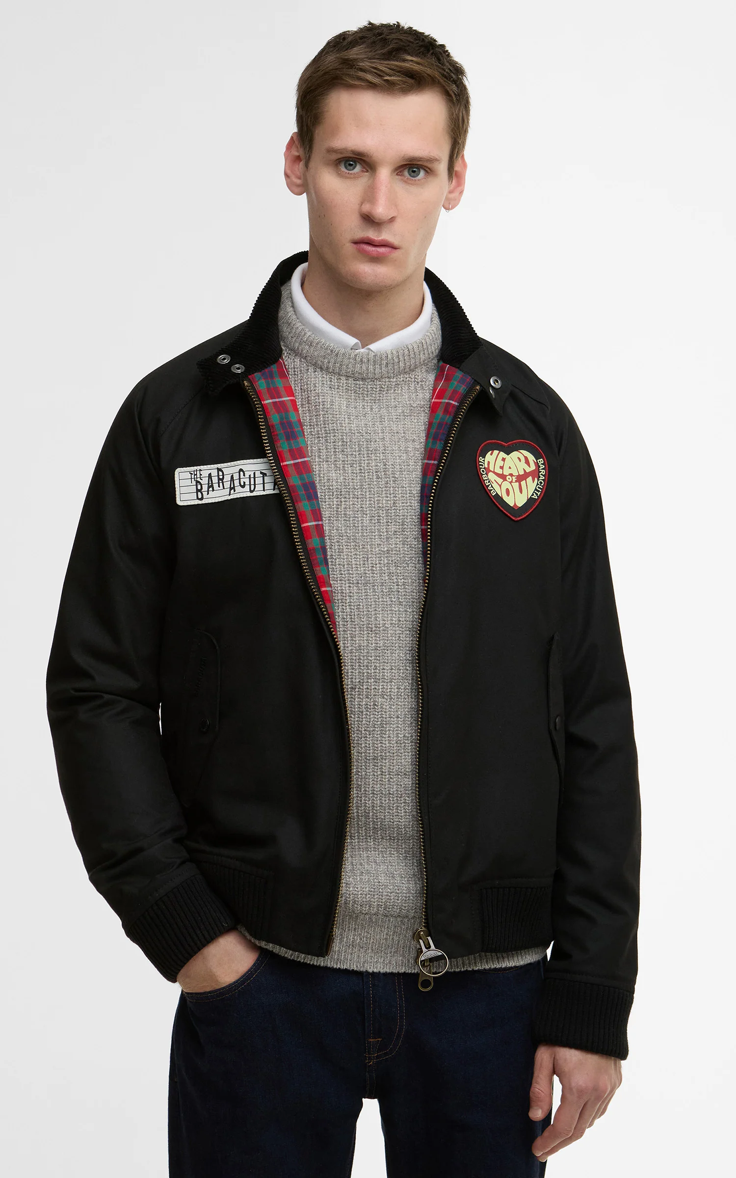 Barbour x Baracuta Badged Porton Wax Jacket Black - Image 6