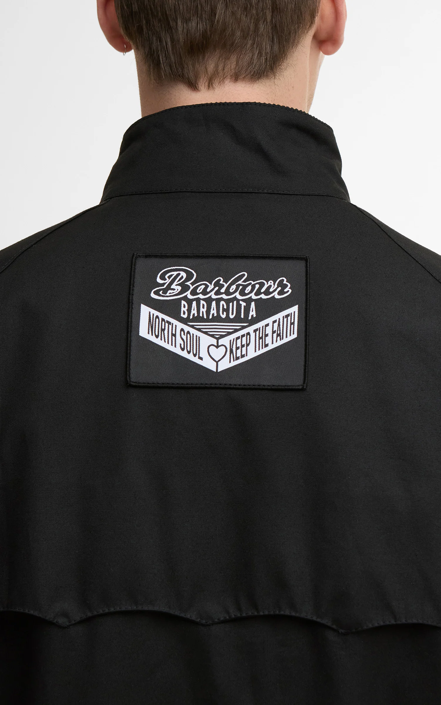 Barbour x Baracuta Badged Porton Wax Jacket Black - Image 8