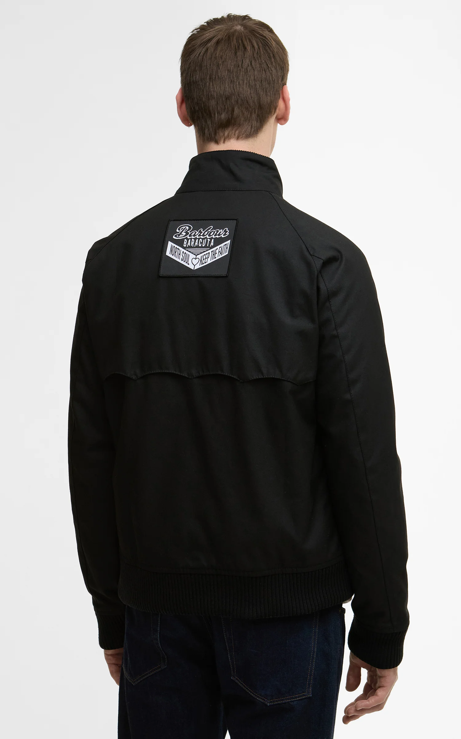 Barbour x Baracuta Badged Porton Wax Jacket Black - Image 9
