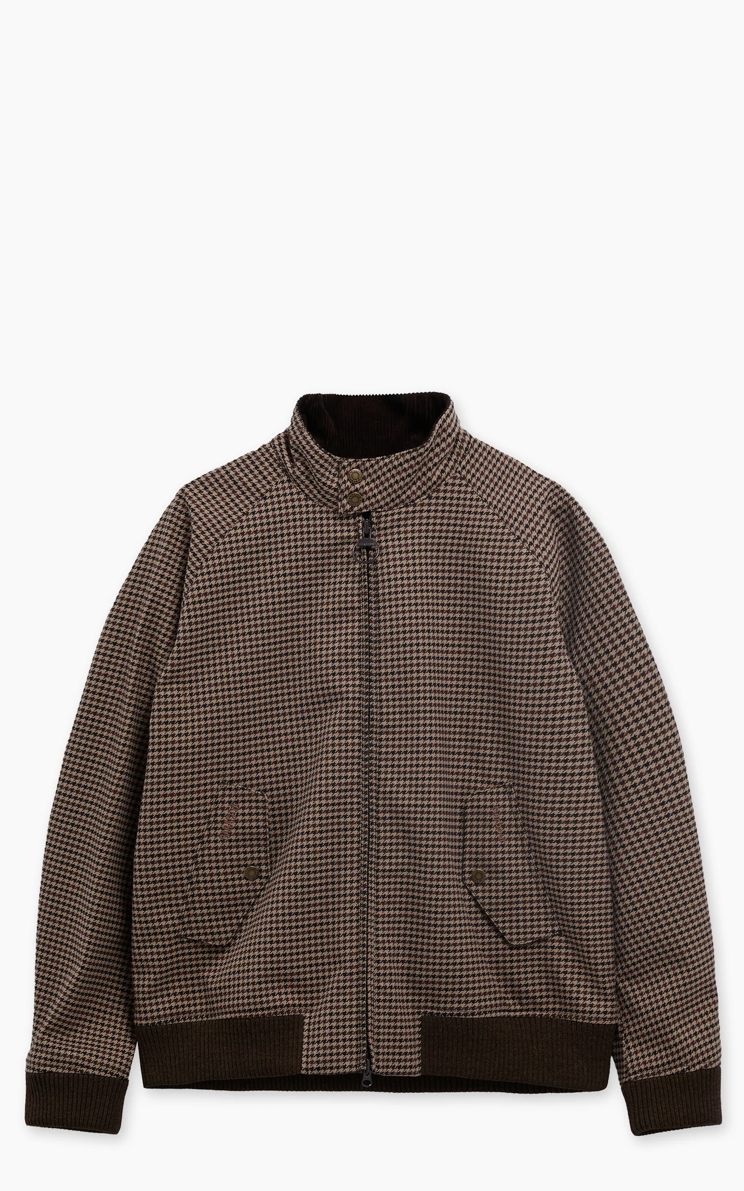 Barbour x Baracuta Jacket Porton Showerproof Brown Houndstooth