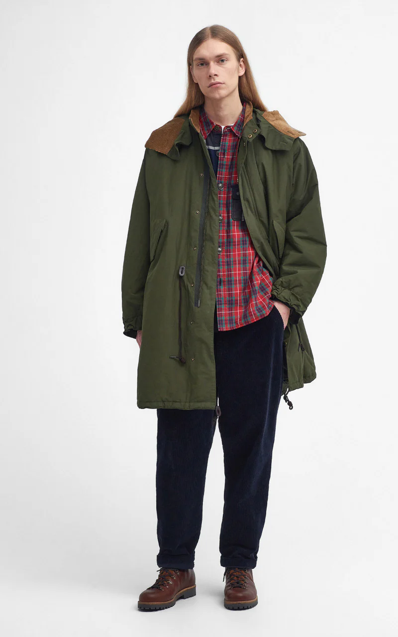 Barbour x Baracuta Mods Casual Parka Beech - Image 2