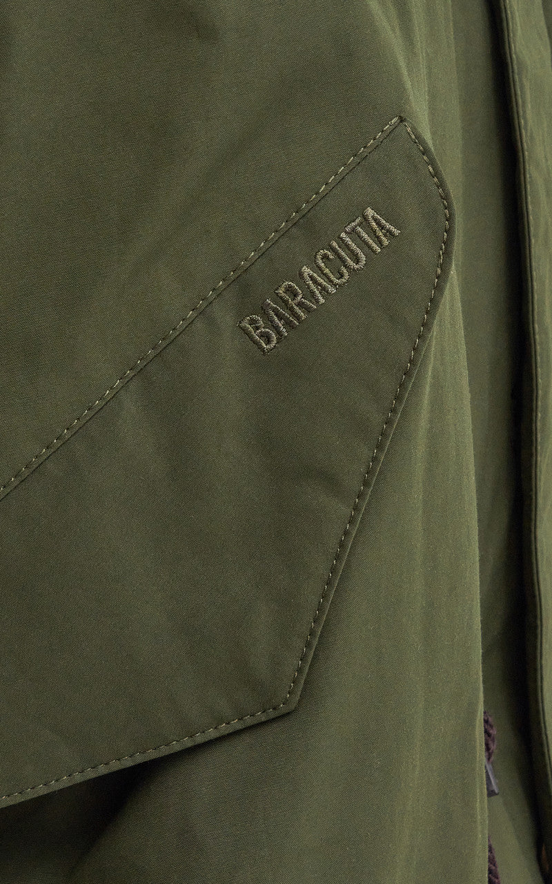 Barbour x Baracuta Mods Casual Parka Beech - Image 7