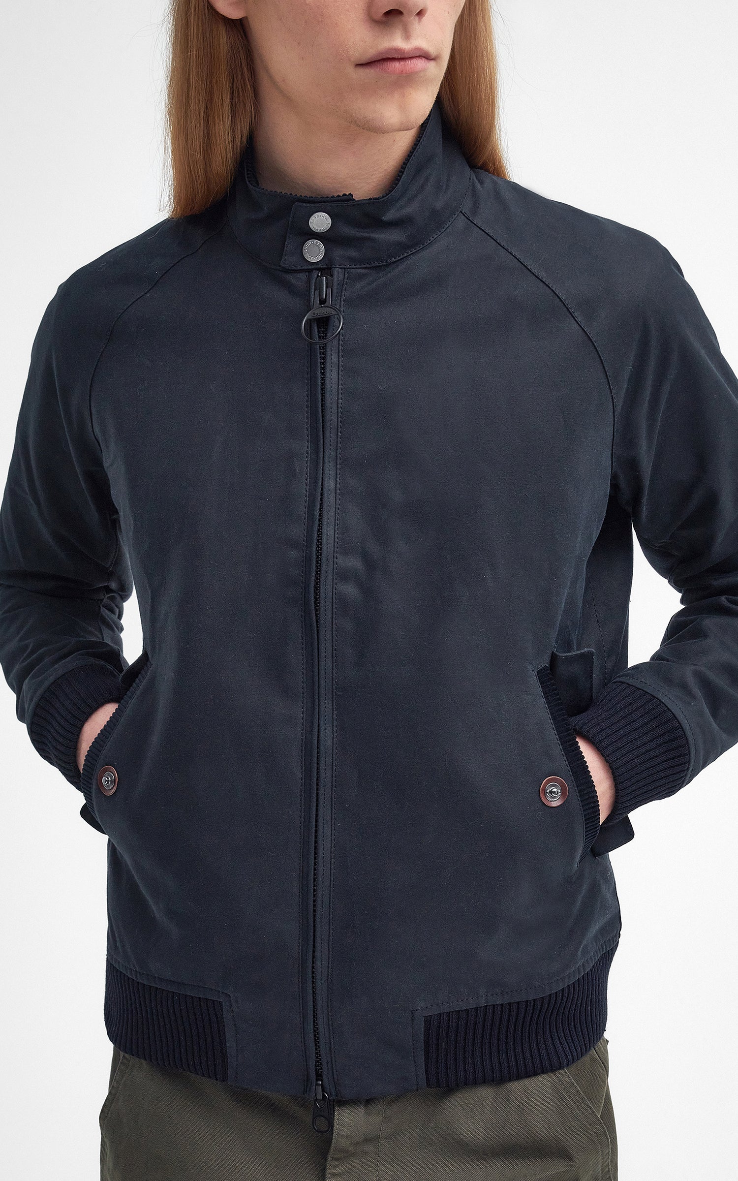 Barbour x Baracuta Porton Wax Jacket Navy - Image 7