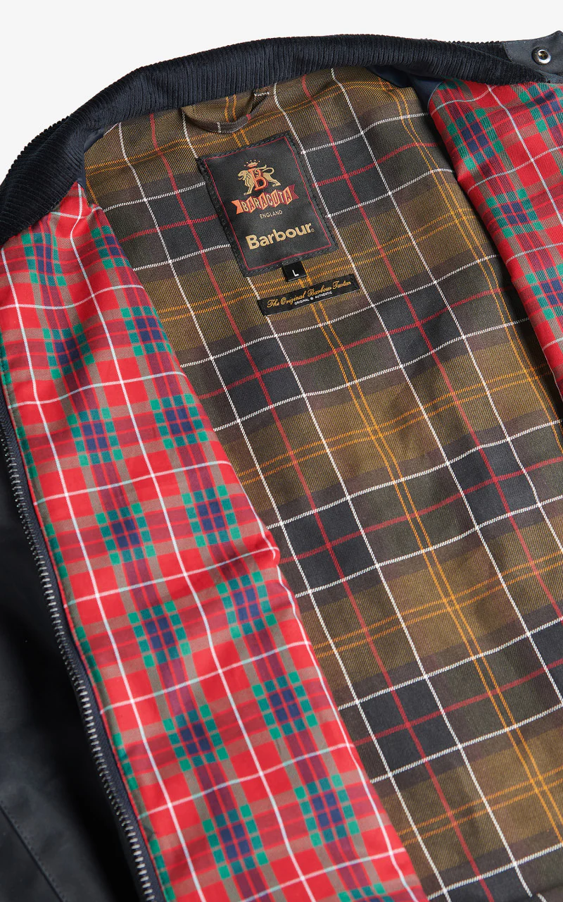 Barbour x Baracuta Porton Wax Jacket Navy - Image 10