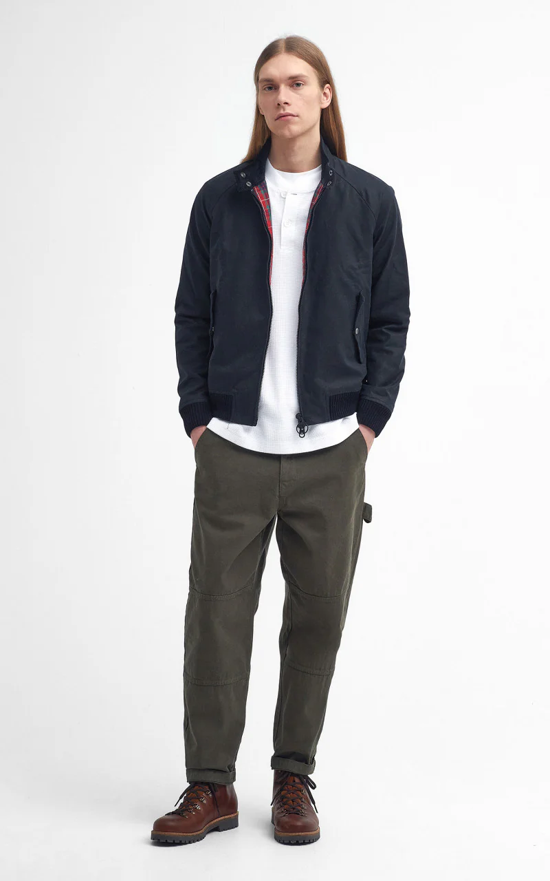 Barbour x Baracuta Porton Wax Jacket Navy - Image 2