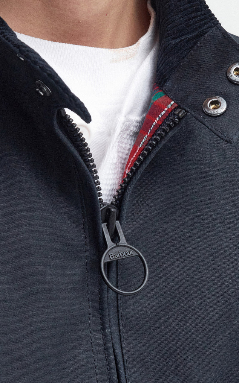 Barbour x Baracuta Porton Wax Jacket Navy - Image 5